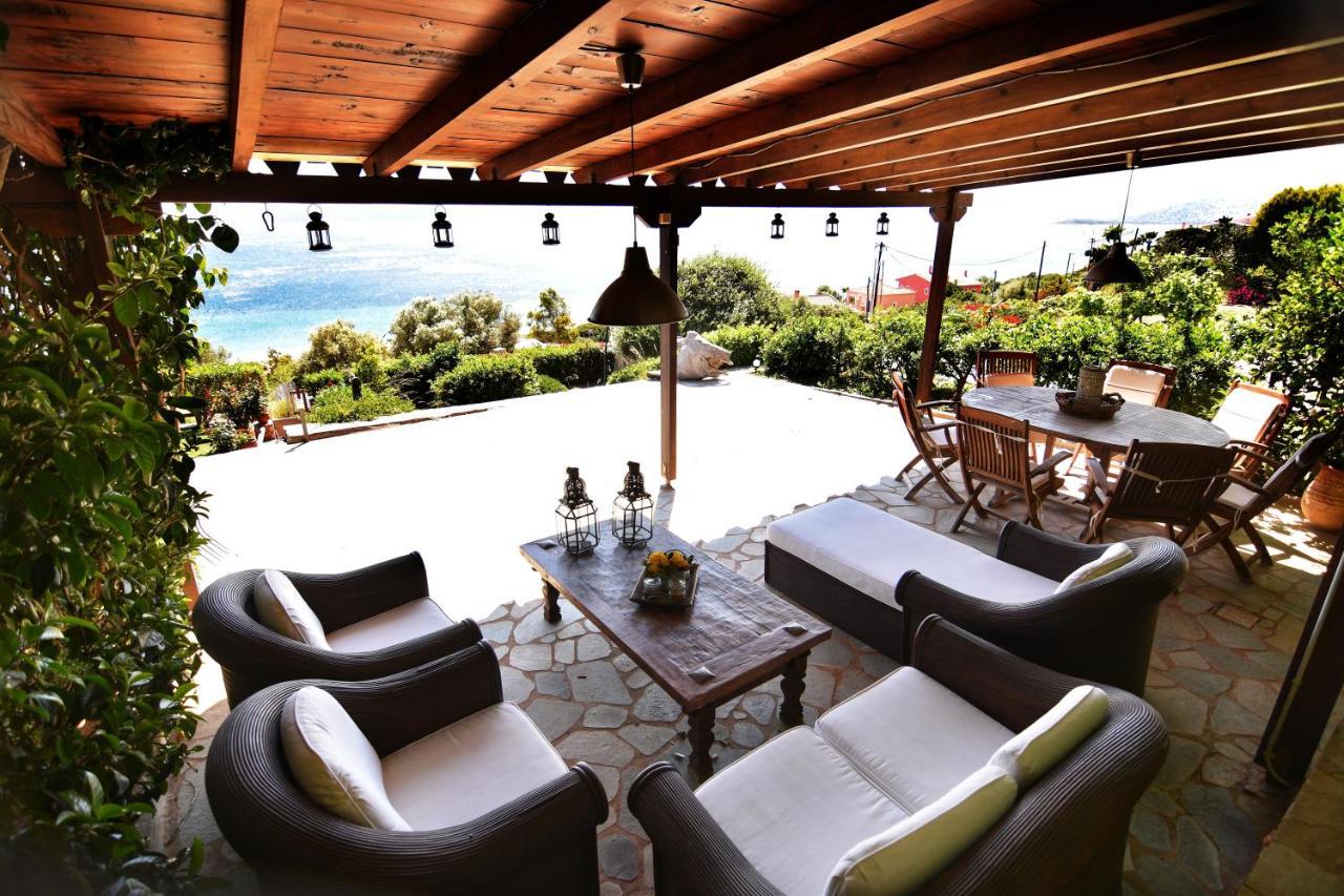 Blue Bay View - Beach House Vathirrevma 外观 照片